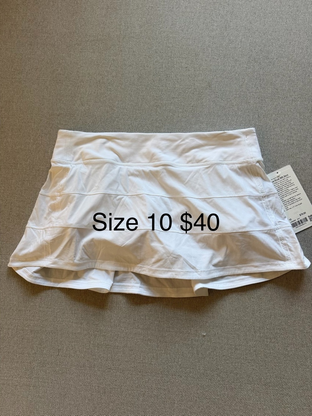 lululemon athletica White Layered Skater Skirt
